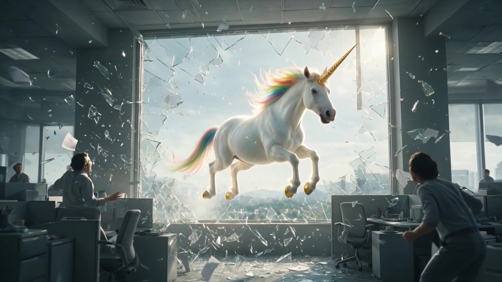 KI-generierter Werbespot Einhorn-Brause